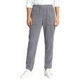 thumbnail image 2 of Womens Stretch Pants Straight Legs Elastic Waist Casual Trousers with Pockets, 2 of 4