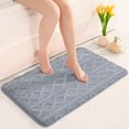 thumbnail image 4 of Isvgxsz Clearance Flocking Bath Mat, Bathroom Rug Water Absorbent Non-Slip Soft Microfiber Carpet Mat for Tub Sink Shower and Bath Room Solid Color Doormat, 4 of 4