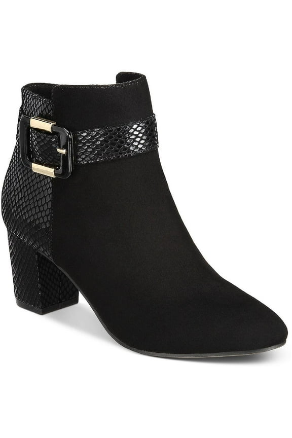Womens Ivvy Zip up Almond Toe Ankle Boots
