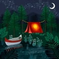 thumbnail image 2 of Popp, Grace 20x20 White Modern Wood Framed Museum Art Print Titled - Beneath the Stars I, 2 of 4