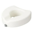 Drive Medical Premium Plastic Raised Toilet Seat with Lock, Elongated