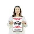 thumbnail image 3 of Monster Truck Parking Only Violators Will Be Smashed Vintage 10 Inch x 14 Inch Aluminum Metal Sign Big Tires Big Rules Perfect for Garages Kids Rooms Playrooms Fun Gift for Monster, 3 of 6