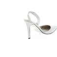 thumbnail image 5 of Pierre Dumas Women's Cherry-4 Vegan Leather Pointed-Toe D'Orsay Slingback Dress Pump Stiletto Heels, 5 of 7