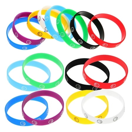 WHAMVOX 16 Pcs Bands Basketball Bracelet Child Man 6.60X6.60X1.20CM