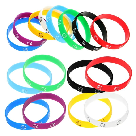 WHAMVOX 16 Pcs Bands Basketball Bracelet Child Man 6.60X6.60X1.20CM