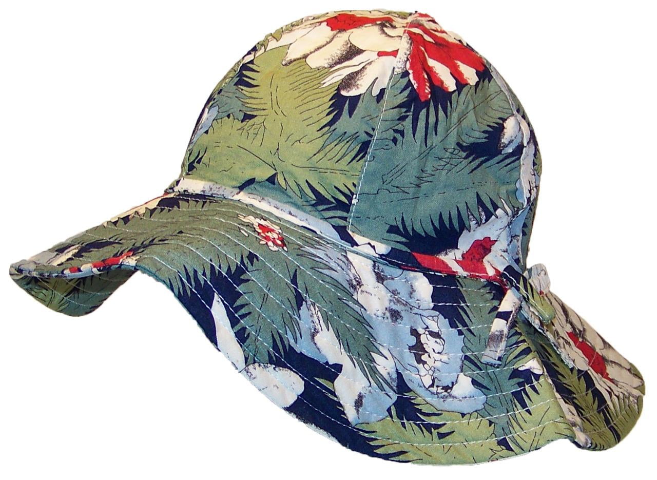 David and Young - David & Young Womens Wide Brim Bucket Hat W/Floral