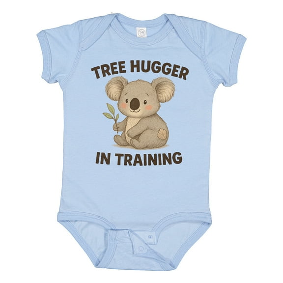 Inktastic Tree Hugger in Training Cute Koala Boys or Girls Baby Bodysuit