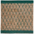 thumbnail image 4 of SAFAVIEH Natural Fiber Ingram Geometric Area Rug, Natural/Dark Green, 8' x 10', 4 of 8