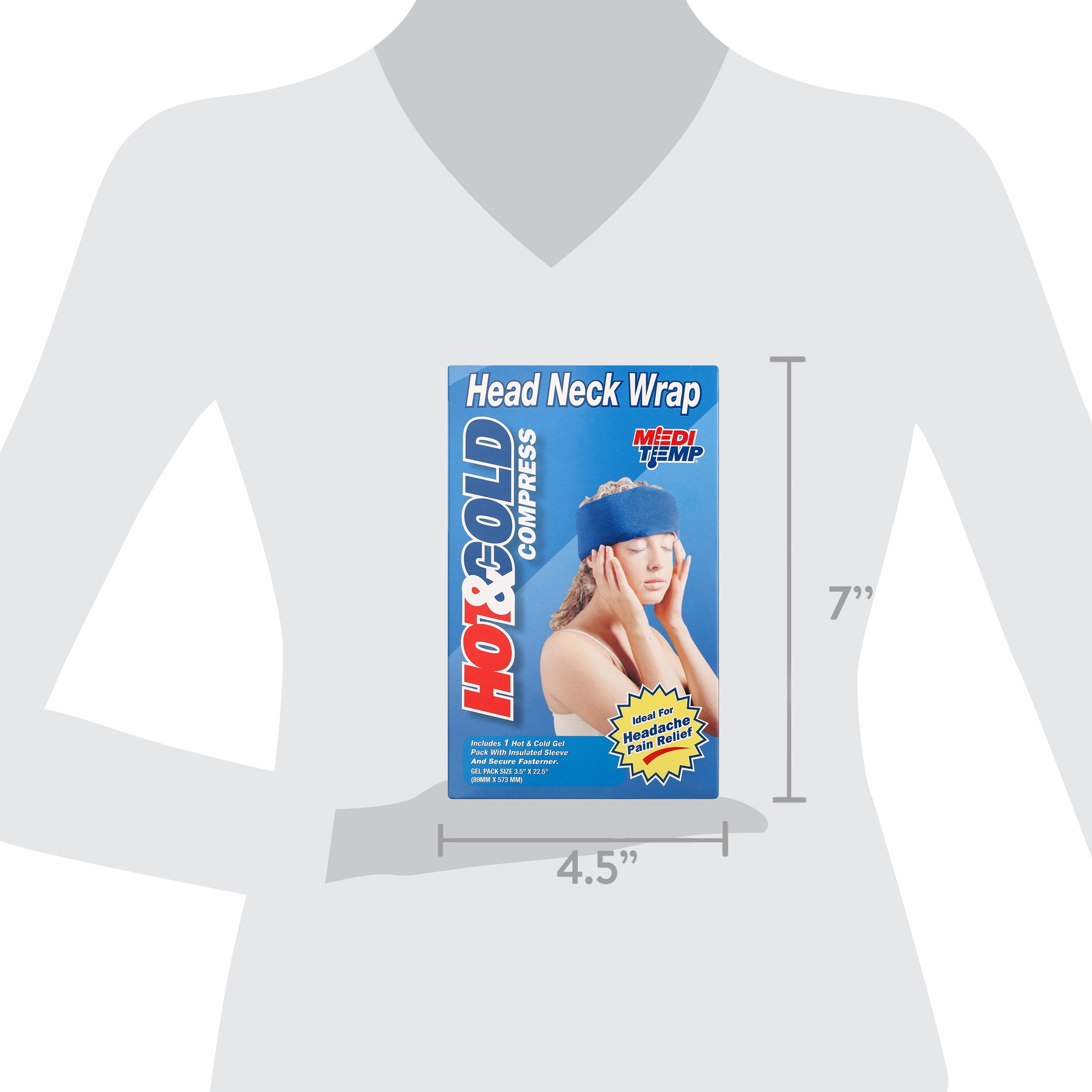 Medi-Temp Head-Neck Hot & Cold Reusable Compress Pad - Walmart.com