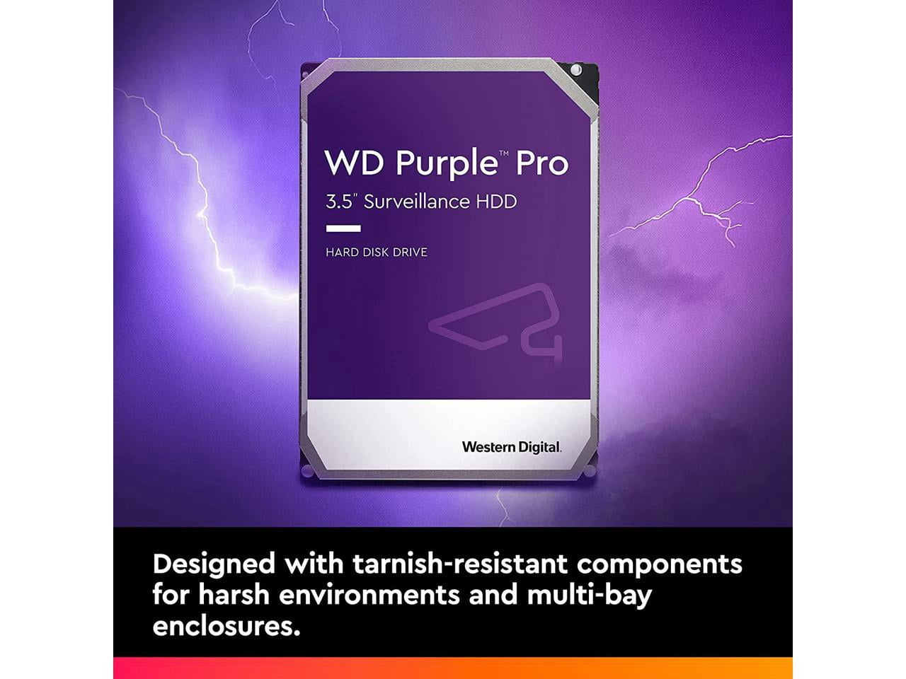 WD Purple Pro WD121PURP 12 TB Hard Drive - 3.5" Internal - SATA (SATA/600) - Conventional Magnetic Recording (CMR) Method