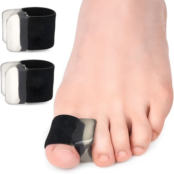 XIRQI 6 Pairs Toe Spacers Separators,Soft Flexible Bunion Corrector,Skin Friendly Overlapping Bunion Corrector for Men and Women (L)