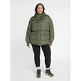 thumbnail image 2 of Ozark Trail Women's and Women's Plus Mid Length Puffer Coat, Sizes XS-2X, 2 of 2