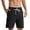 Black, variant on Mens Swim Trunks Quick Dry Elastic Waist Solid Color Board Shorts with Cargo Pockets Bathing Suit Black 4XL