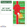 thumbnail image 6 of PMU Christmas Decorations Indoor and Outdoor Christmas Present Bow Light Up Door Cover 30in x 60in (cm x cm) Indoor Home Decor Christmas decor for Doors and Windows (1/pkg) Pkg/1, 6 of 6