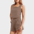 thumbnail image 5 of MKLEKYY Pantalones Cortos Deportivos Para Mujer Conjuntos De 2 Piezas Para Mujer Conjuntos A Juego Pantalones Cortos De Dos Piezas Tops Cortos Conjunto De Ropa De Moda, 5 of 5