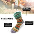 thumbnail image 3 of Women 5 Pairs Crew Socks Moisture Wicking Cotton Solid Socks Running Athletic Socks, 3 of 5