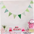 thumbnail image 3 of HEANUJJ Bridal Shower Triangle Fabric Banner, Assorted Colors, Party Decoration, 1 Set, 3 of 8