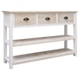 thumbnail image 3 of vidaXL Sideboard with 3 Drawers Console Table Side Table with 2 Shelves Wood, 3 of 9