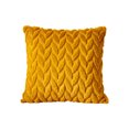 thumbnail image 2 of Hmgxay 1PC Embroidered Throw Pillow, Three-Dimensional Leaf Cushion Cover, Soft Lumbar Support Pillow, Decorative Sofa Pillow for Home Décor, 17.7×17.7in(Yellow), 2 of 6