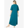 Dreams & Co. Women's Plus Size Long French Terry Zip-Front Robe ...