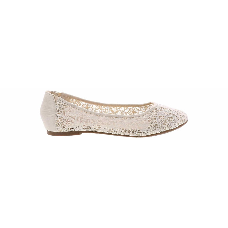 Jellypop white lace flats deals