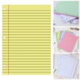 thumbnail image 2 of Small Three-Hole Notepad with Lined Refills,Recycled Paper,Smooth Writing Surface,Kaireo 200 Sheets Colored Loose Paper Ruled Lined Notebook Filler Paper for 3 Ring S-Chool Aesthetic Color, 2 of 4