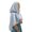 Light Blue, variant on Women's Lace Trimmed Hooded Cape Vintage Style Prayer Headscarf Elegant Renaissance Shawl for Cosplay and Events
