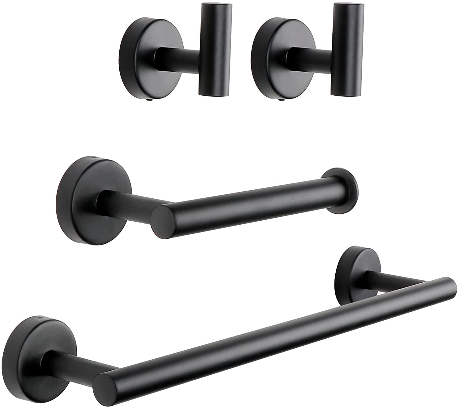 Details about   Polished Chrome 4-PCS Bathroom Hardware Set Accessory Towel Bar Ring Hook Holder 