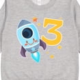 thumbnail image 3 of Inktastic Rocket Space Ship Happy Third Birthday Toddler Sweatshirt, 3 of 4