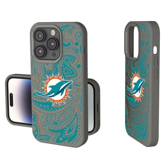 Miami Dolphins Paisley iPhone Soft Touch Case