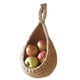 thumbnail image 2 of Cesta colgante BuyWeek para frutas y verduras de yute tejida a mano, 2 of 12
