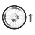 thumbnail image 1 of Bicicleta Plegable Premium de 60 Mm Ruedas Fáciles de Transporte de Bicicletas Plegables Transporte EZ Ruedas Empujando Reajuste Rueda de Transporte P Plata Soledad Bicicleta Plegable Easy Wheel, 1 of 10