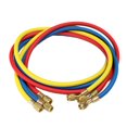 thumbnail image 1 of HLONK Tuyau de Charge AC 36 Pouces Réfrigérant HVAC R12 R22 R404 R502 R134A Tube de Réfrigération pour Climatisation de Voiture 3000-600 PSI Standard 1/4” Tuyau de Jauge avec Raccords (Bleu), 1 of 5
