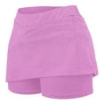 thumbnail image 5 of GigrtiJin 2-13 Years Toddler Girls Skort Gradient Color High Waist Running Skirt Casual Sport Skirt for Children, 5 of 6