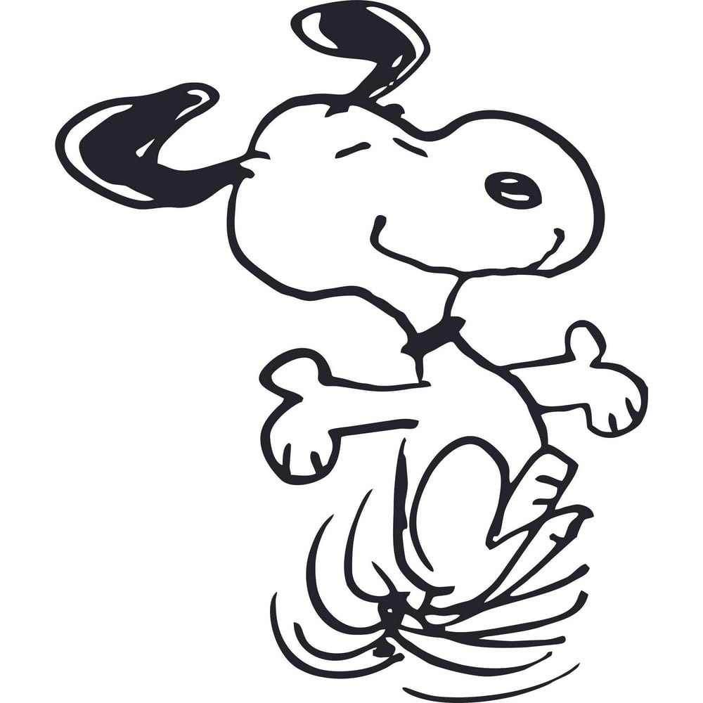 DIY Snoopy Wall Art Decal Design Peanuts Movie Character Removable