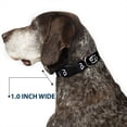 thumbnail image 6 of Buckle-Down Pet Collar, Dog Collar Plastic Buckle, Zodiac Cancer Symbol Constellations Black White, 15 to 24 Inches 1.0 Inch Wide, 6 of 8