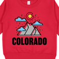 thumbnail image 3 of Inktastic Colorado Mountains and Clouds Toddler Sweatshirt, 3 of 4