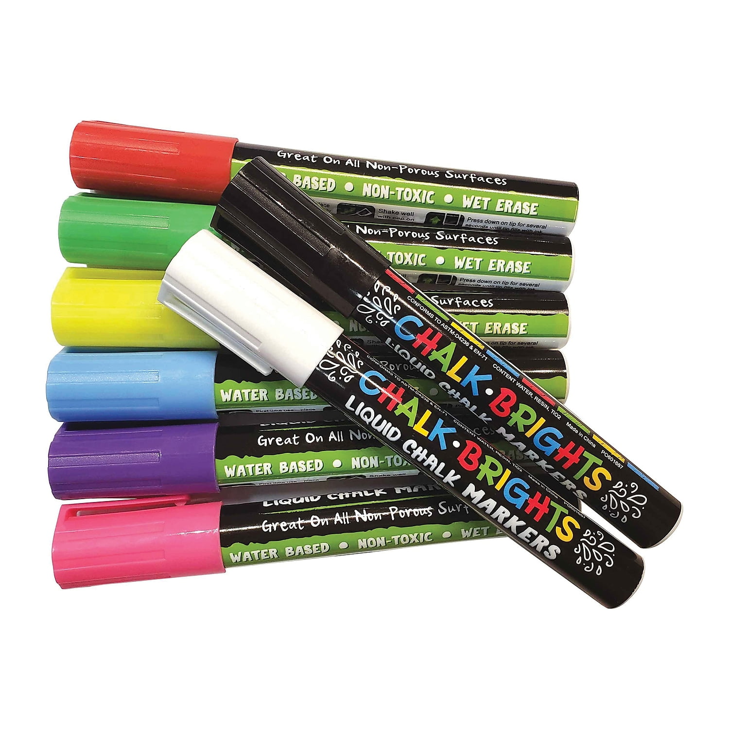 Erasable Liquid Chalk Markers, 6-Pack - Rockler