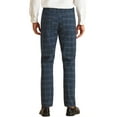 thumbnail image 3 of Lars Amadeus Business Checked Trousers for Men's Straight Leg Flat Front Plaid Dress Pants, 3 of 5