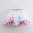 thumbnail image 2 of Ugoldhm Toddler Girls Mesh Skirt Layered Elastic Waist Summer Dance Skirts Size 3-8 Years, 2 of 3