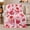 Cake And Cherries, variant on Heart Gift Boxes With Roses And decorative motif, Soft Flannel Blanket with Romantic decorative motif Collage Print, Housewarming Gift and Home Decor for Bedroom and Living Room