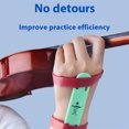 thumbnail image 2 of 4/4-1/2 Violin Hand Corrector Ayuda la muñeca Accesorios enseñanza () Verde, 2 of 9