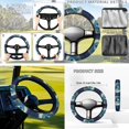 thumbnail image 4 of Jeiento Butterfly Moon Golf Cart Seat Covers 4 Pack with Golf Cart Steering Wheel Cover and 2PCS Golf Cart Flags 2 Seat Golf Cart Cushion Cover Steering Wheel Cover Protector Mini Flags, 4 of 5