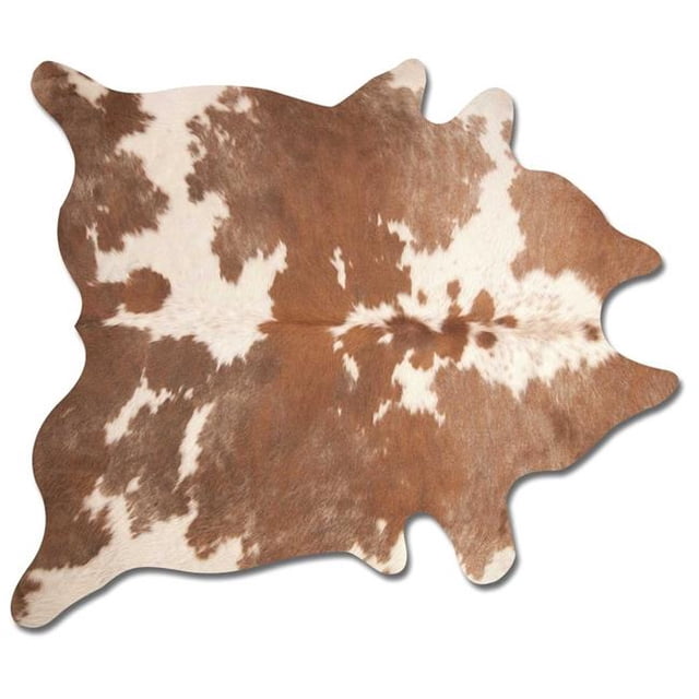 HomeRoots 293173 0.25 x 6 x 7 in. Kobe Cowhide Rug Brown & White
