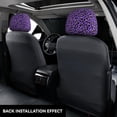 thumbnail image 5 of 2 PCS Car Headrest Cover, purple Leopard print fashion Soft Car Seat Head Rest Cover Protector Interior Car Accessories Seat Covers for Cars Truck Auto Only Covers, 5 of 8