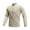 Khaki, variant on WREESH 2025 Fashion Tops Functional Long Sleeved T-Shirt Lightweight Drying Elastic Casual Sports Top Men's Long Sleeved Stand Up Collar Top/Shirt