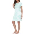 thumbnail image 4 of Unique Bargains Women's Pajama Dress Sleepwear with Pockets Nightshirt Lounge Nightgown, 4 of 5
