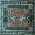 thumbnail image 1 of Ahgly Company Indoor Square Persian Light Blue Traditional Area Rugs, 6' Square, 1 of 4