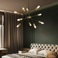thumbnail image 5 of Aiwen Industrial Sputnik 10 Lights Pendant Light Simple Linear Chandelier, 5 of 8