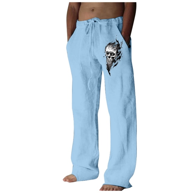 WEAIXIMIUNG Pantalon Cargo Doublé Homme Mode Décontractée Numérique 3D Pantalon Droit Décontracté Style Business